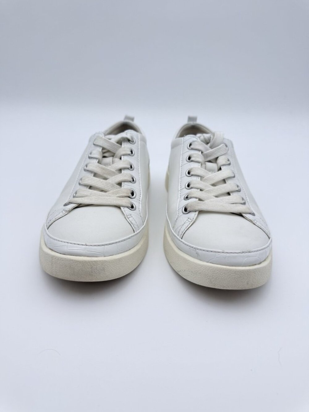 Vionic Women’s Winny White Leather Croc Embossed Platform Sneakers Sz 8.5 - Picture 4 of 9